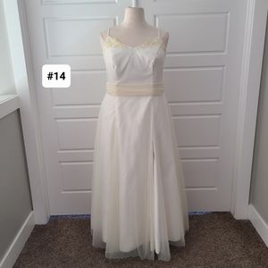 Ivory Satin & Tulle Ballgown